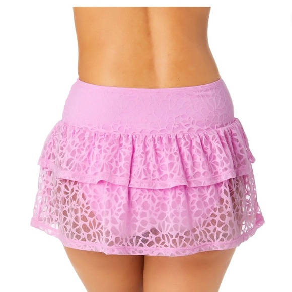Celebrity Pink Lavender Lace Skirt Swimwear Cover
Up (Lavender) - Picture 3 of 3